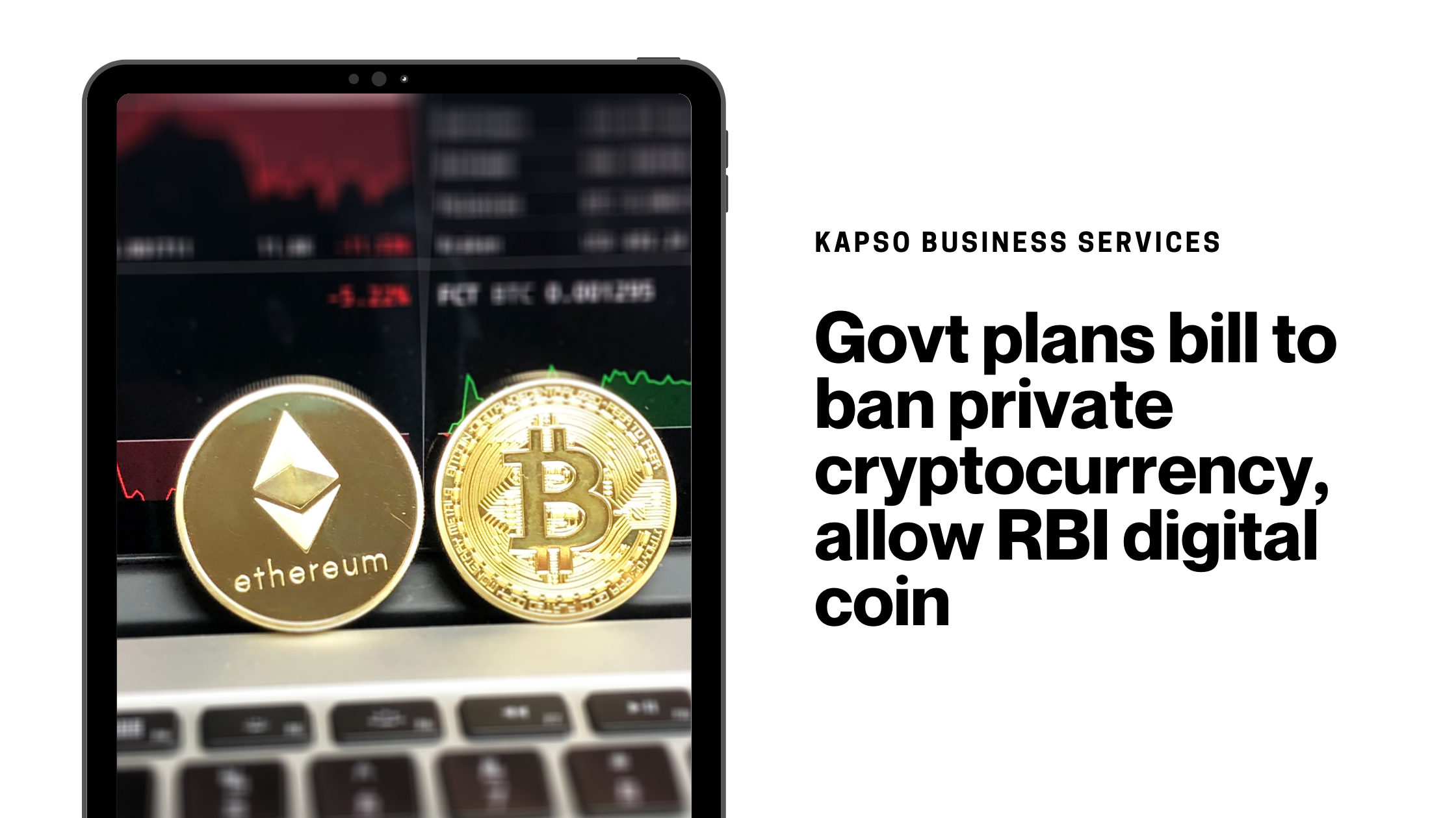 Govt plans bill to ban private cryptocurrency, allow RBI digital coin